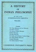 A History of Indian Philosophy (Vol.V)