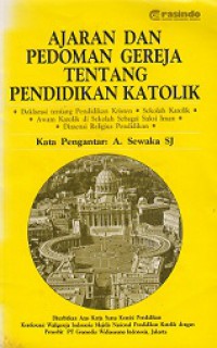 Ajaran dan Pedoman Gereja tentang Pendidikan Katolik