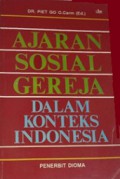 Ajaran Sosial Gereja: Dalam Konteks Indonesia