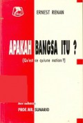 Apakah Bangsa Itu? [Judul Asli: Qu'est ce qu'une nation?]