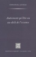 Autrement qu'être ou au-delà de l'essence