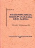 Bahan Kotbah Tentang Kerasulan Awam di dalam Gereja dan Dunia