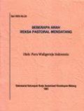 Beberapa Arah Reksa Pastoral Mendatang