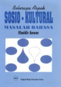 Beberapa Aspek Sosio-Kultural Masalah Bahasa