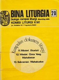 Bina Liturgia 2D: Kumpulan Dokumen Liturgi