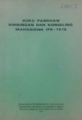 Buku Panduan Bimbingan dan Konseling Mahasiswa IPB 1978