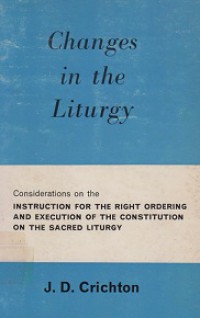 Changes in the Liturgy