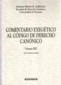 Comentario Exegetico Al Codigo De Derecho Canonico (Vol.V)