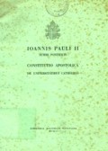 Constitutio Apostolica De Universitatibus Catholicis