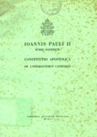 Constitutio Apostolica De Universitatibus Catholicis