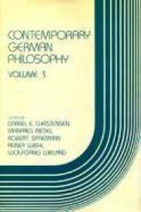 Contemporary German Philosophy III: 1983