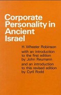 Corporate Personality in Ancient Israel