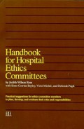 Handbook for Hospital Ethics Committees