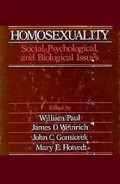 Homosexuality: Social, Psychological, and Biological Issues