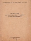 Instruction on the Ecclesial Vocation of the Theologian