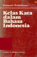 Kelas Kata dalam Bahasa Indonesia