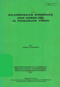 Kelembagaan Bimbingan dan Konseling di Perguruan Tinggi