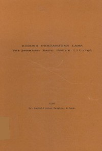 Kidung Perjanjian Lama: Terjemahan Baru untuk Liturgi