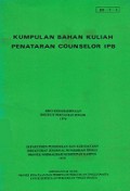 Kumpulan Bahan Kuliah Penataran Counselor IPB