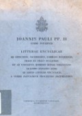 Litterae Encyclicae: Ad Episcopos, Sacerdotes, Familias Religiosas, Filios et Filias Ecclesiae