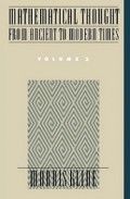 Mathematical Thought from Ancient to Modern Times (Vol.III)