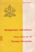 Octogesima Adveniens: Ulang Tahun ke-80 Rerum Novarum