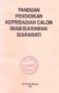 Panduan Pendidikan Kepribadian Calon Imam/Biarawan/Biarawati