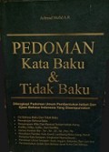 Pedoman Kata Baku dan Tidak Baku