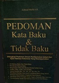 Pedoman Kata Baku dan Tidak Baku