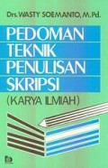 Pedoman Teknik Penulisan Skripsi (Karya Ilmiah)