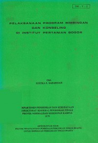 Pelaksanaan Program Bimbingan dan Konseling di Institut Pertanian Bogor