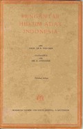 Pengantar Hukum Adat Indonesia