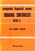 Pengantar Linguistik Umum: Bidang Sintaksis