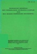 Pengantar Mengenai NKK (Normalisasi Kehidupan Kampus) dan BKK (Badan Koordinasi Mahasiswa)