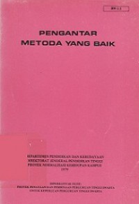 Pengantar Metoda yang Baik