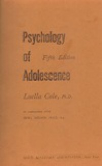 Psychology of Adolescence (Buku ke-3)