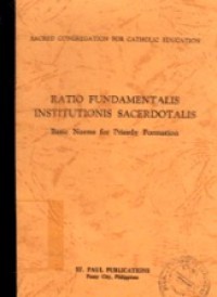 Ratio Fundamentalis Institutionis Sacerdotalis