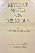 Retreat Notes for Religious