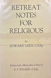 Retreat Notes for Religious