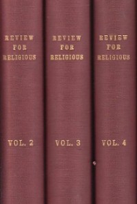 Review for Religious (Vol. XXI - 1962)