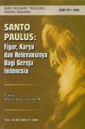 Rasul Paulus Pembangunan Gereja [Buku: Santo Paulus - Figur, Karya dan Relevansinya Bagi Gereja Indonesia]