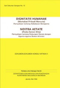 Martabat Pribadi Manusia + Pada Zaman Kita [Judul asli: Dignitas Humanae + Nostra Aetate]