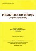 Tingkat Para Imam [Judul asli: Presbyterorum Ordinis]