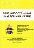 Para Anggota Awam Umat Beriman Kristus [Judul asli: Christi Fideles Laici]