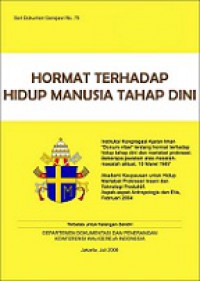 Hormat terhadap Hidup Manusia Tahap Dini [Judul asli: Donum Vitae]