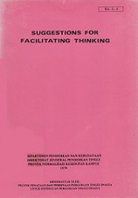 Suggestions for Facilitating Thinking