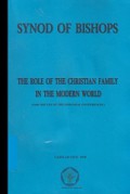 The Role of the Christian Family in the Modern World (For the Use of the Episcopal Conferences)