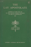 The Lay Apostolate