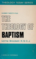 The Theology of Baptism