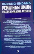 Undang-Undang Pemilihan Umum Presiden dan Wakil Presiden